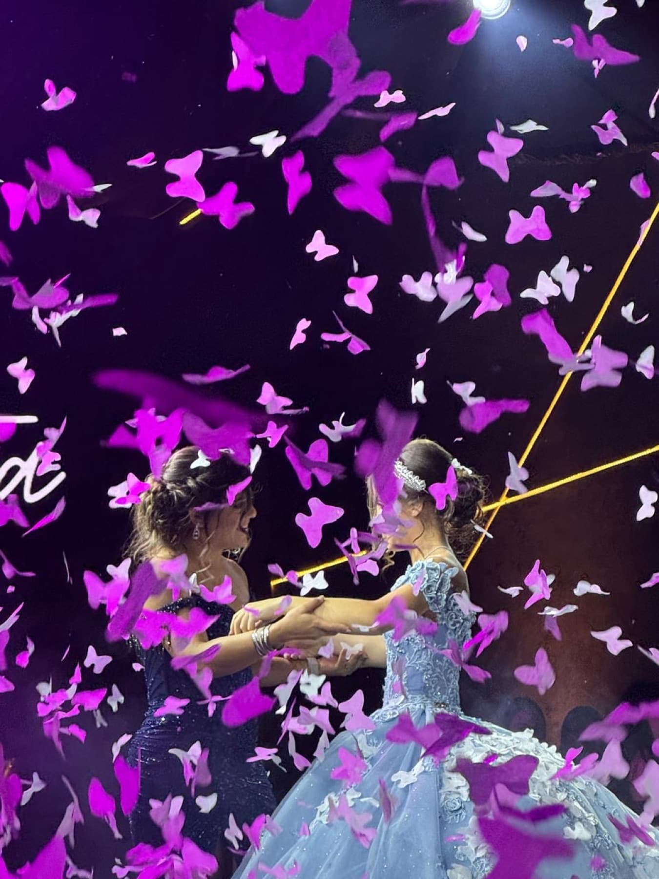 Vals con lluvia de mariposas